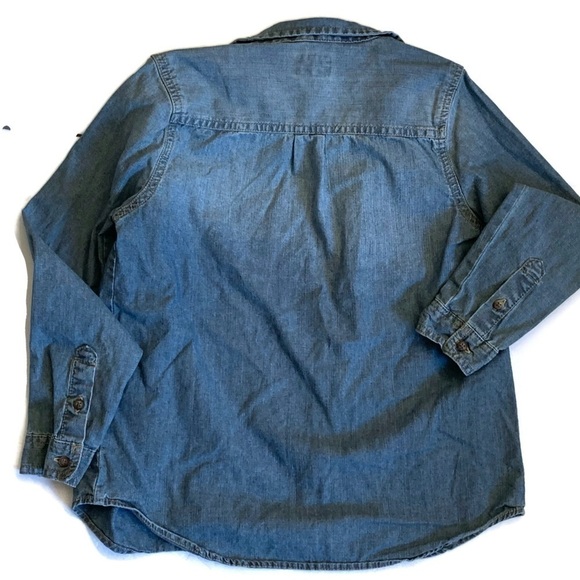 Osh Kosh B’Gosh Jean Bluejean Button Shirt Size 12 - Picture 3 of 4